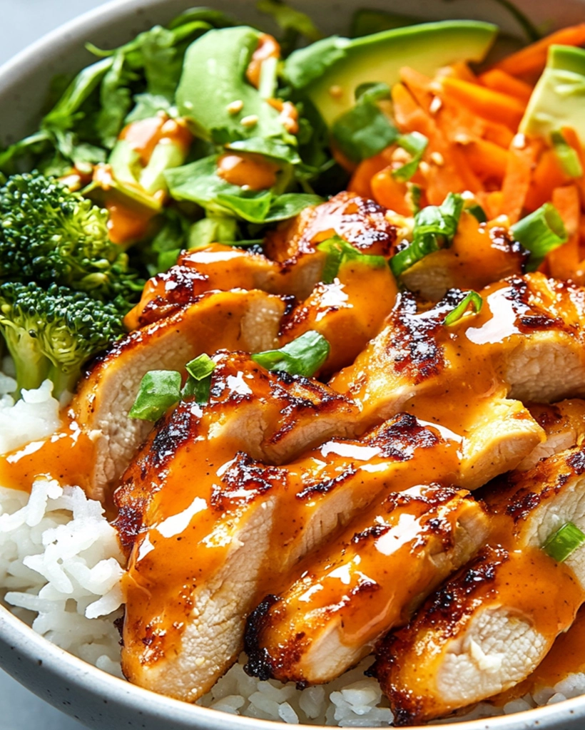 Spicy Honey-Ginger Chicken Bowls: Delicious Recipe