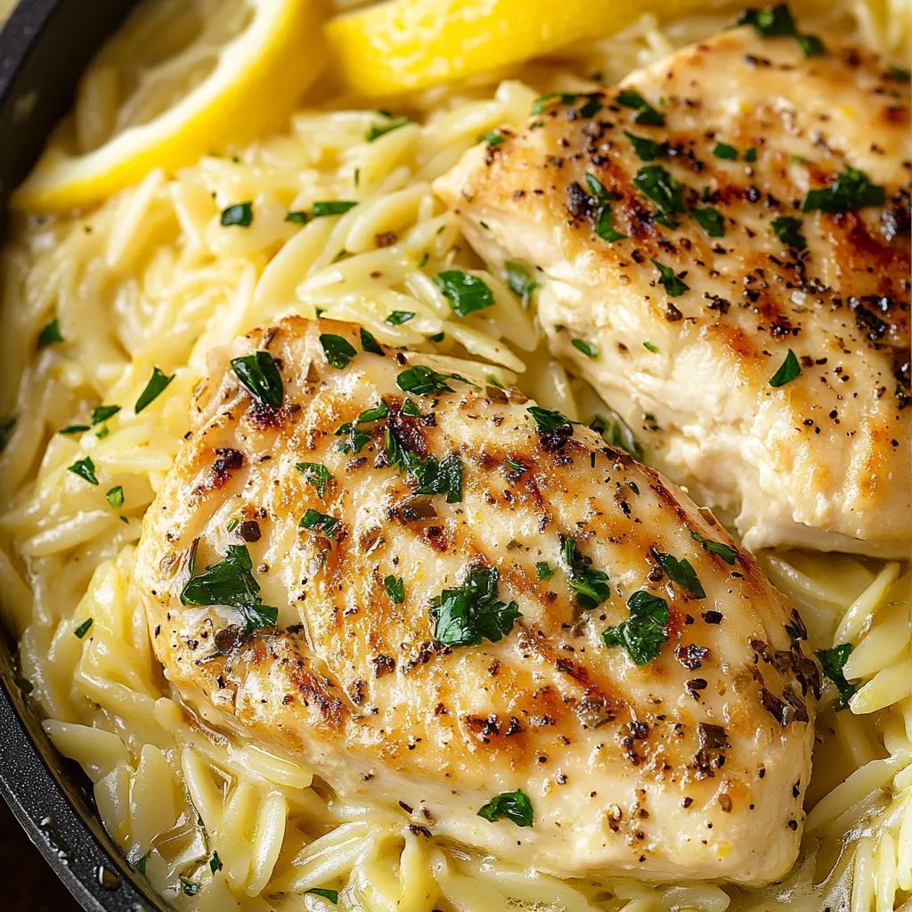 Best Lemon Chicken Orzo Recipe – Easy and Flavorful