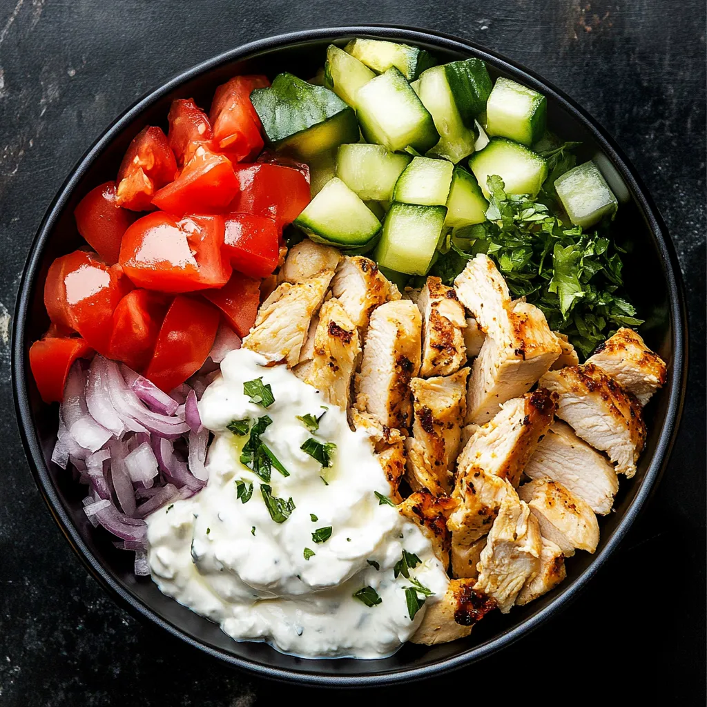 Easy Chicken Gyro Bowl Recipe 🍗🥗✨