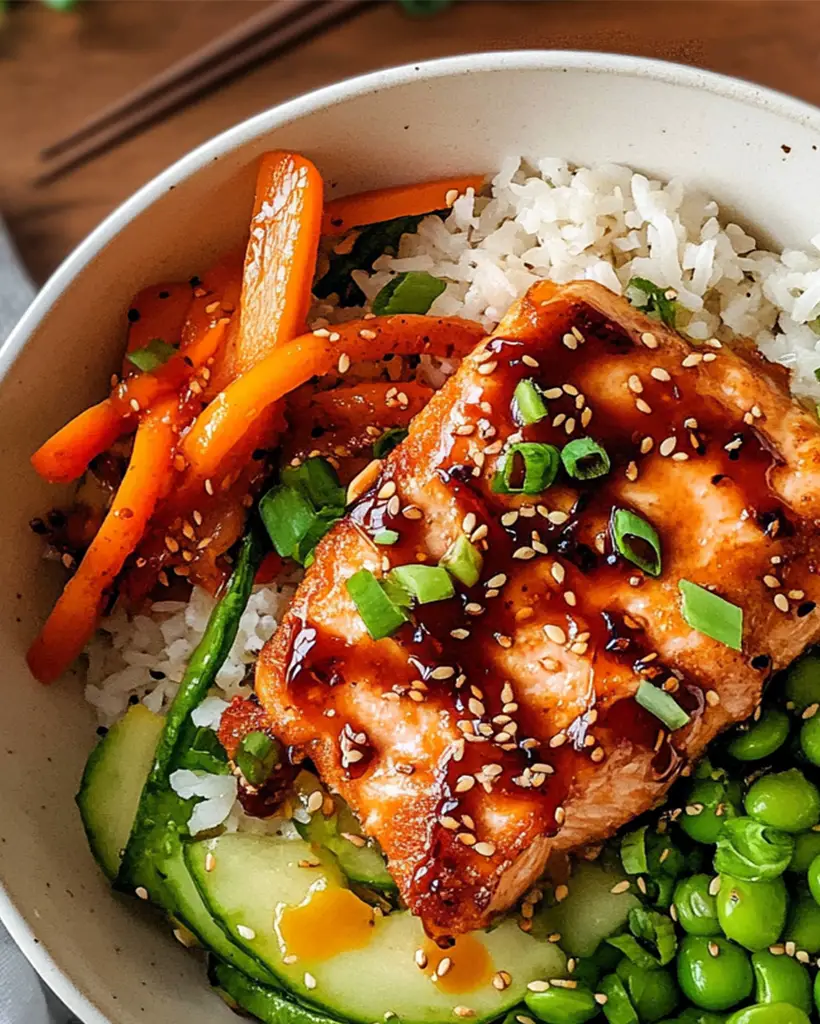 Honey Sriracha Salmon Bowls: Quick & Delicious Dinner