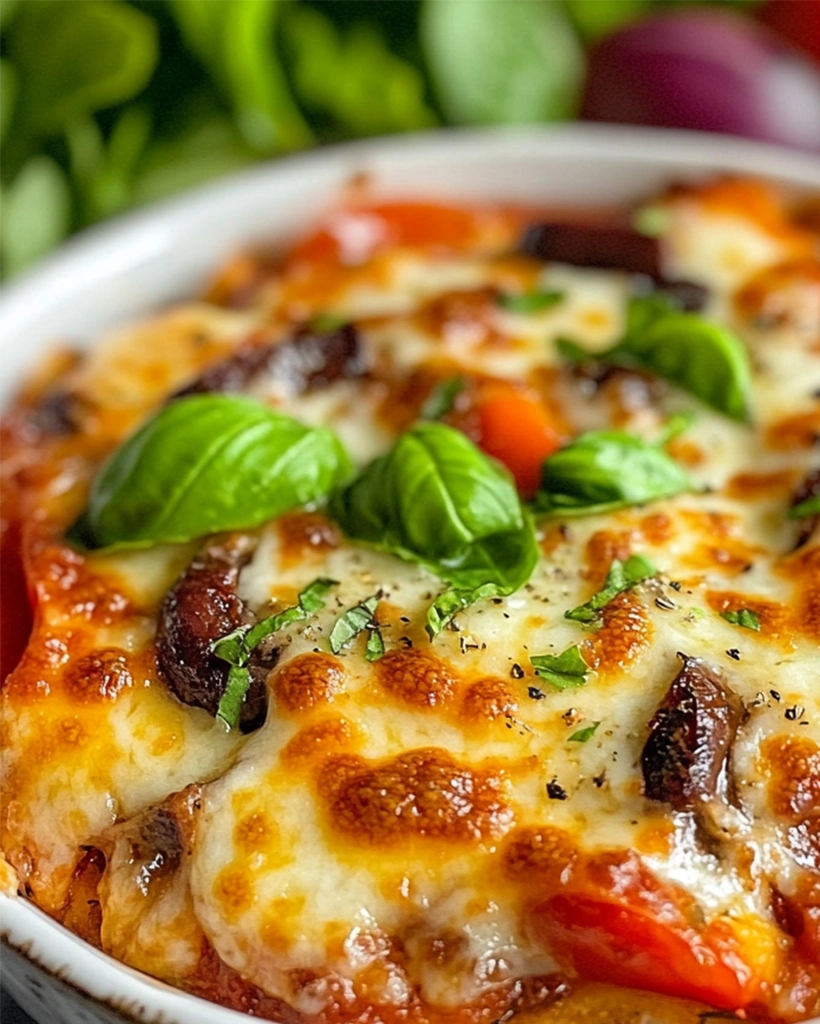 Low Carb Cottage Cheese Pizza Bowl: Flavorful & Light