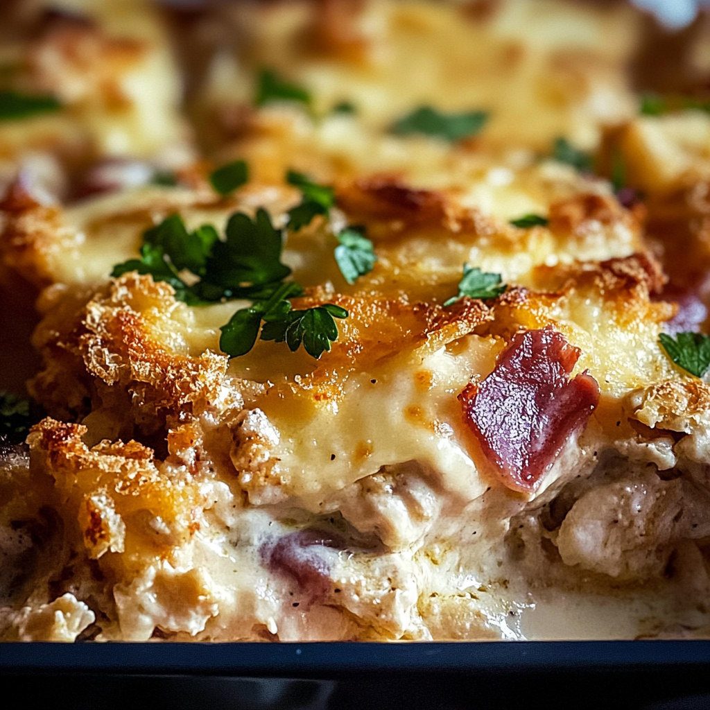 Best Easy Keto Chicken Cordon Bleu Casserole Recipe