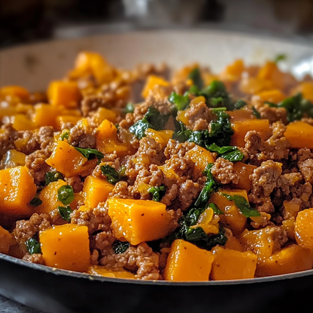 Easy Ground Turkey Sweet Potato Skillet