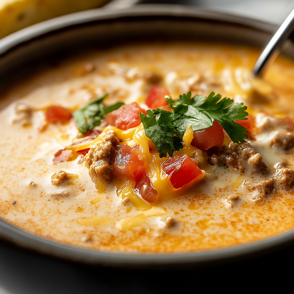 Tasty Queso Keto Taco Soup