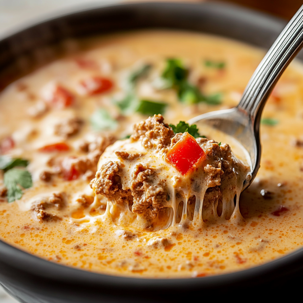 Tasty Queso Keto Taco Soup