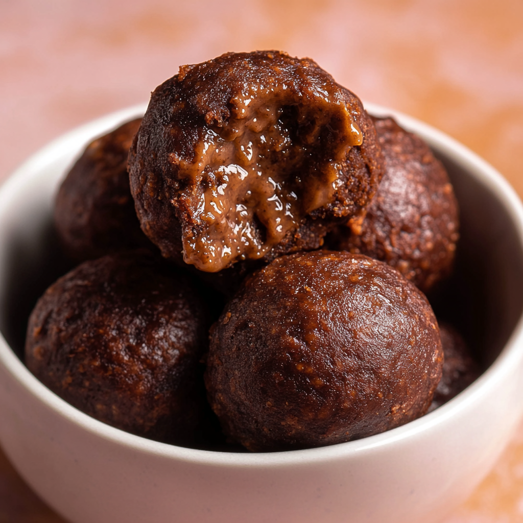 Ooey Gooey Brownie Batter Protein Balls