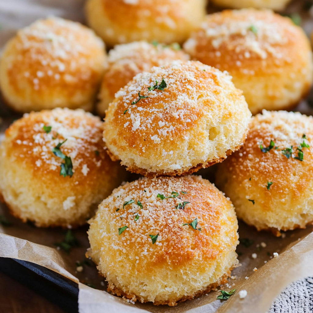 Buttery Cheesy Keto Parmesan Bread Puffs