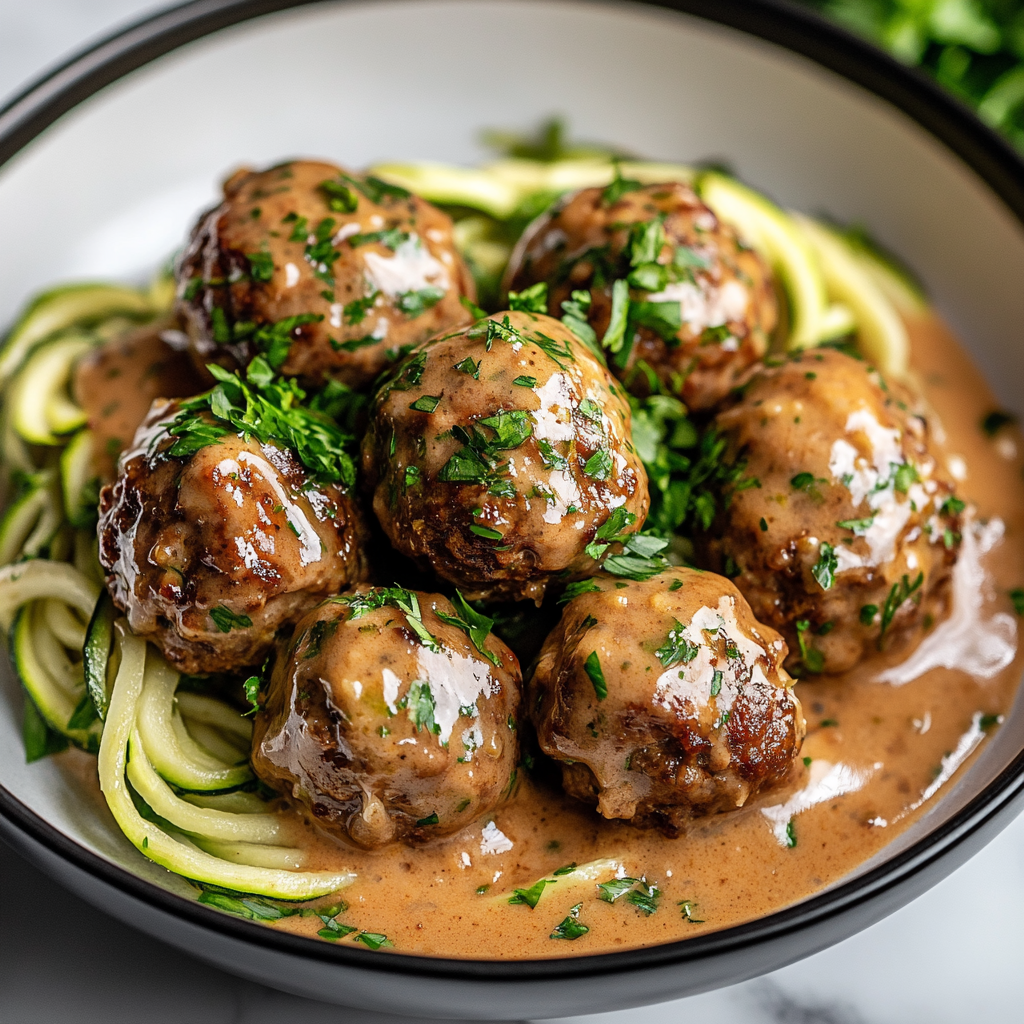 Best Keto Meatballs with Zucchini Noodles – Easy and Delicious 🍝🥒