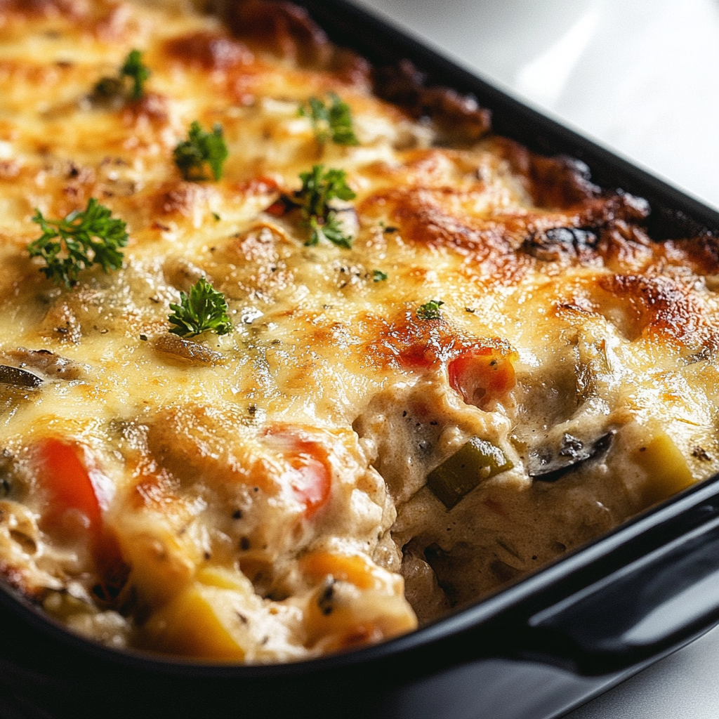 Einfacher Low Carb Gemüseauflauf