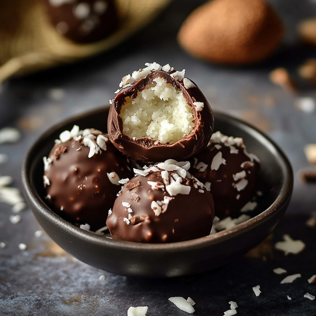 3-Ingredient Chocolate Coconut Balls