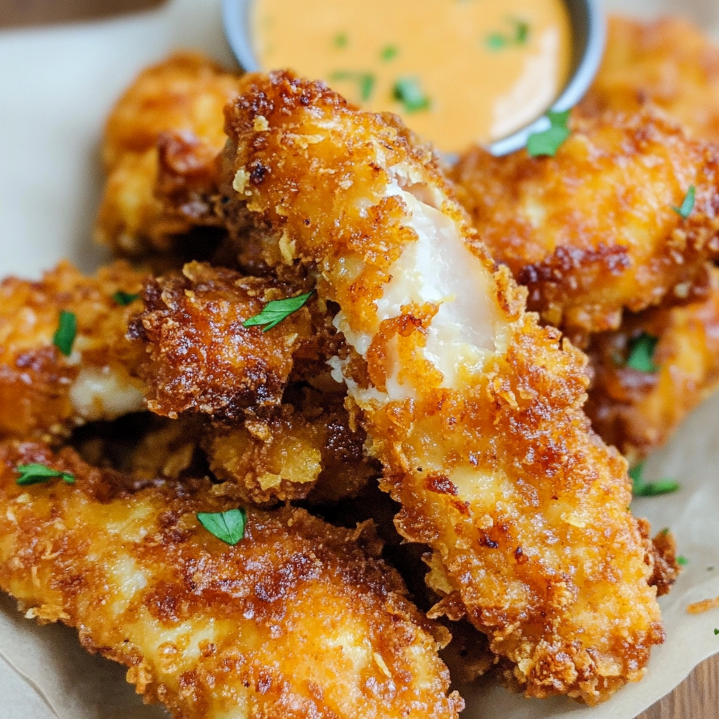 Best Super Crispy Chicken Tenders with Pork Rinds Recipe