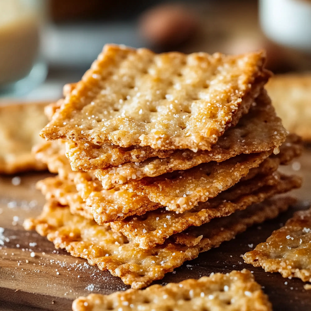 Crispy Keto Almond Flour Crackers