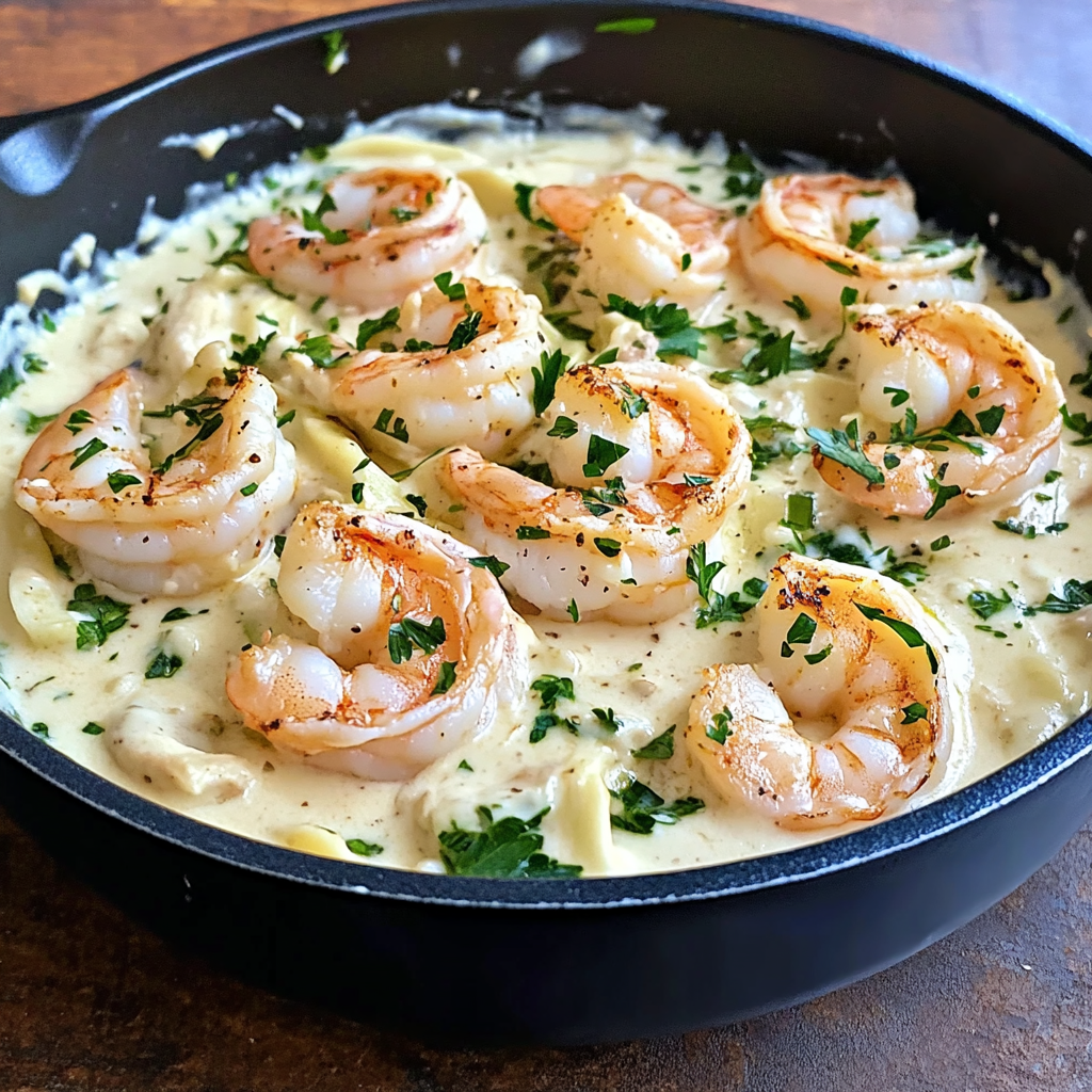 💡 Best Keto Creamy Garlic Shrimp Alfredo Recipe – Easy and Flavorful 💡