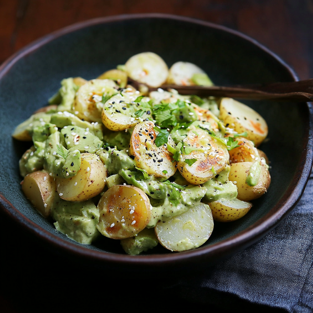 Potato and Avocado Salad with Wasabi