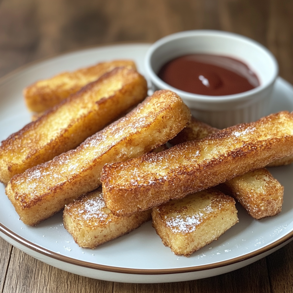 Crispy Frozen French Toast Sticks in the Air Fryer