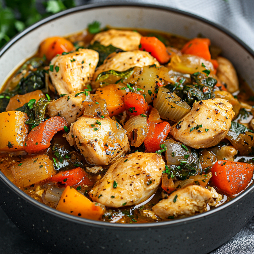 Whole 30 Instant Pot Chicken and Vegetables