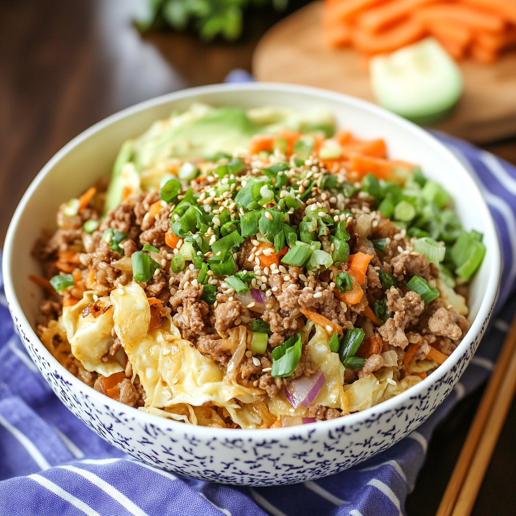 Inside Out Egg Roll in a Bowl