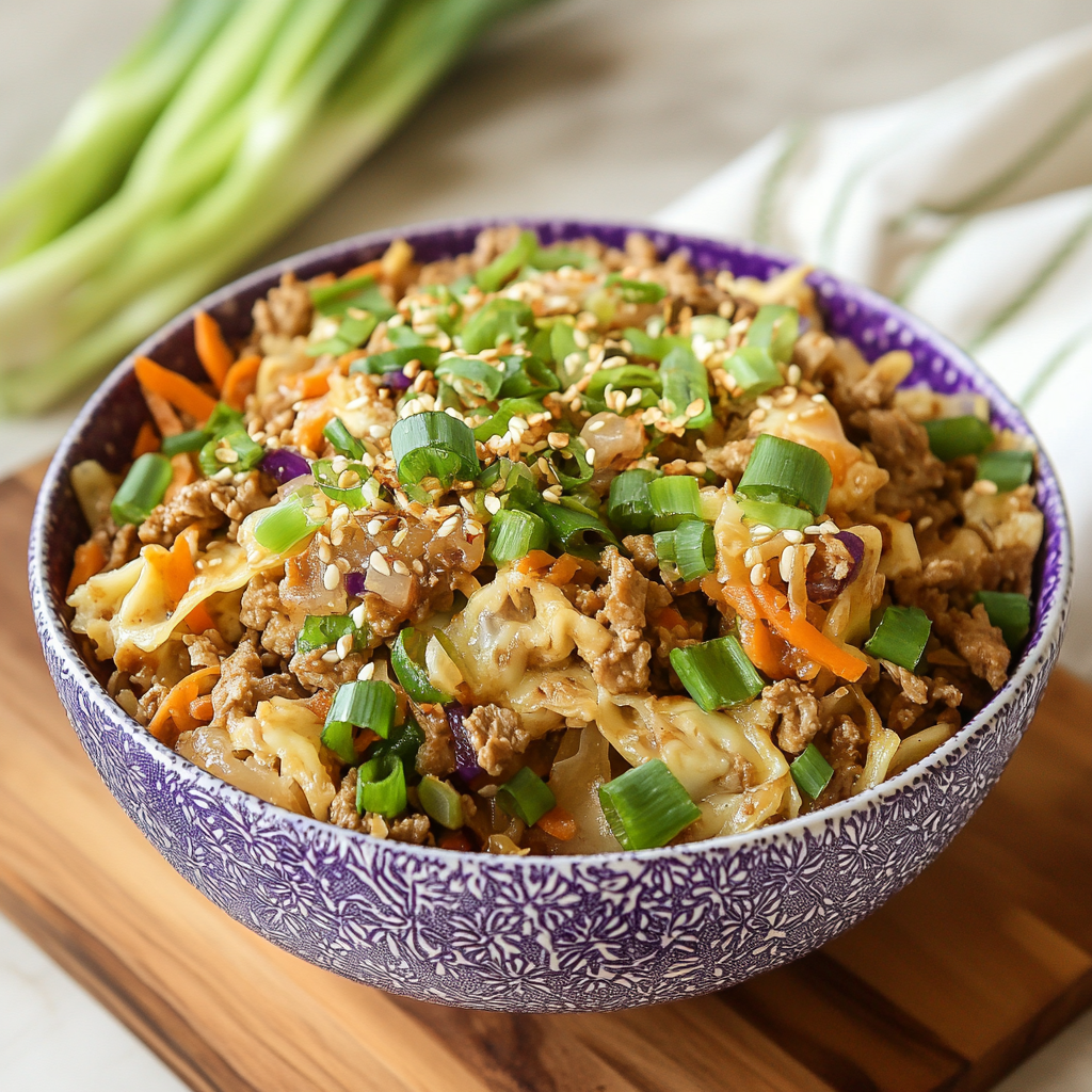 Inside Out Egg Roll in a Bowl