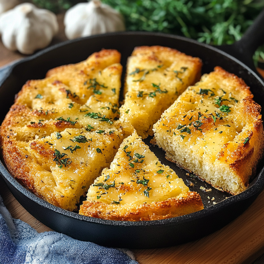 Best Garlic Butter Keto Skillet Bread Recipe – Easy and Flavorful