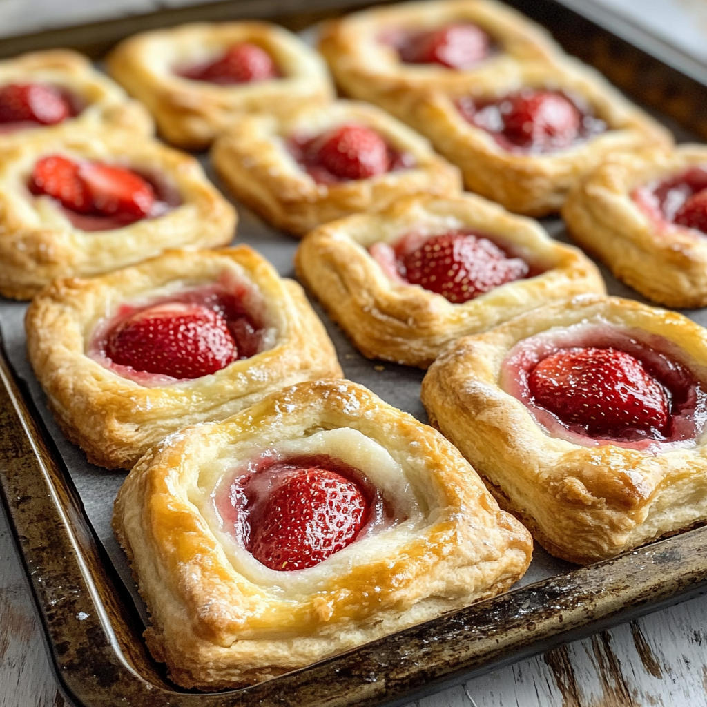 Keto Strawberry Danish