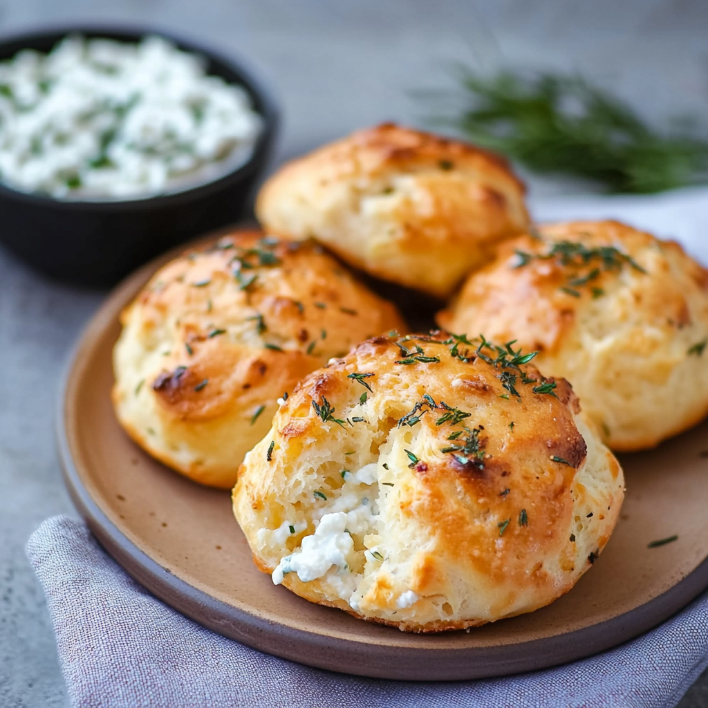 Fluffy Low Carb Rolls with Cottage Cheese