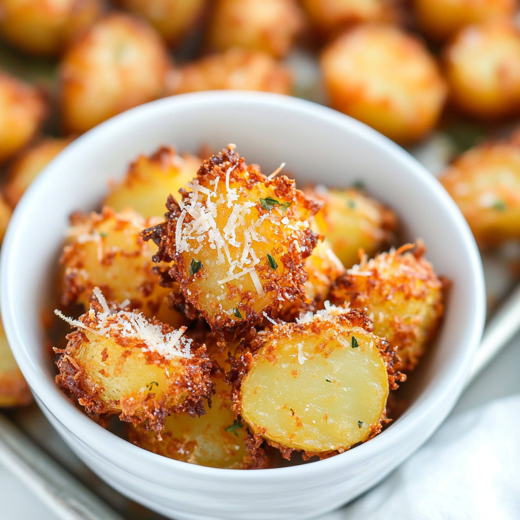 Best Parmesan Crusted Potatoes Recipe – Easy and Delicious
