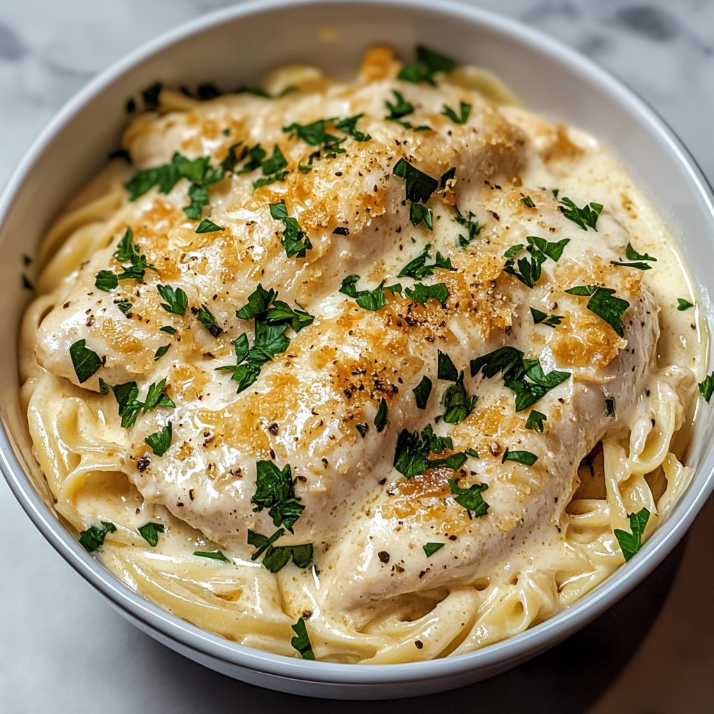 Creamy Garlic Parmesan Chicken Recipe – A Slow Cooker Delight