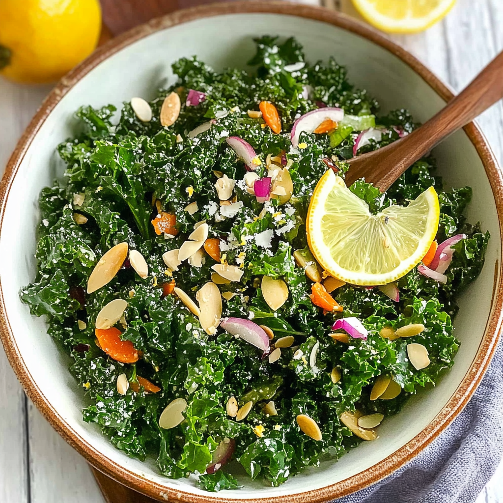 Easy Kale Salad with Lemon Dressing