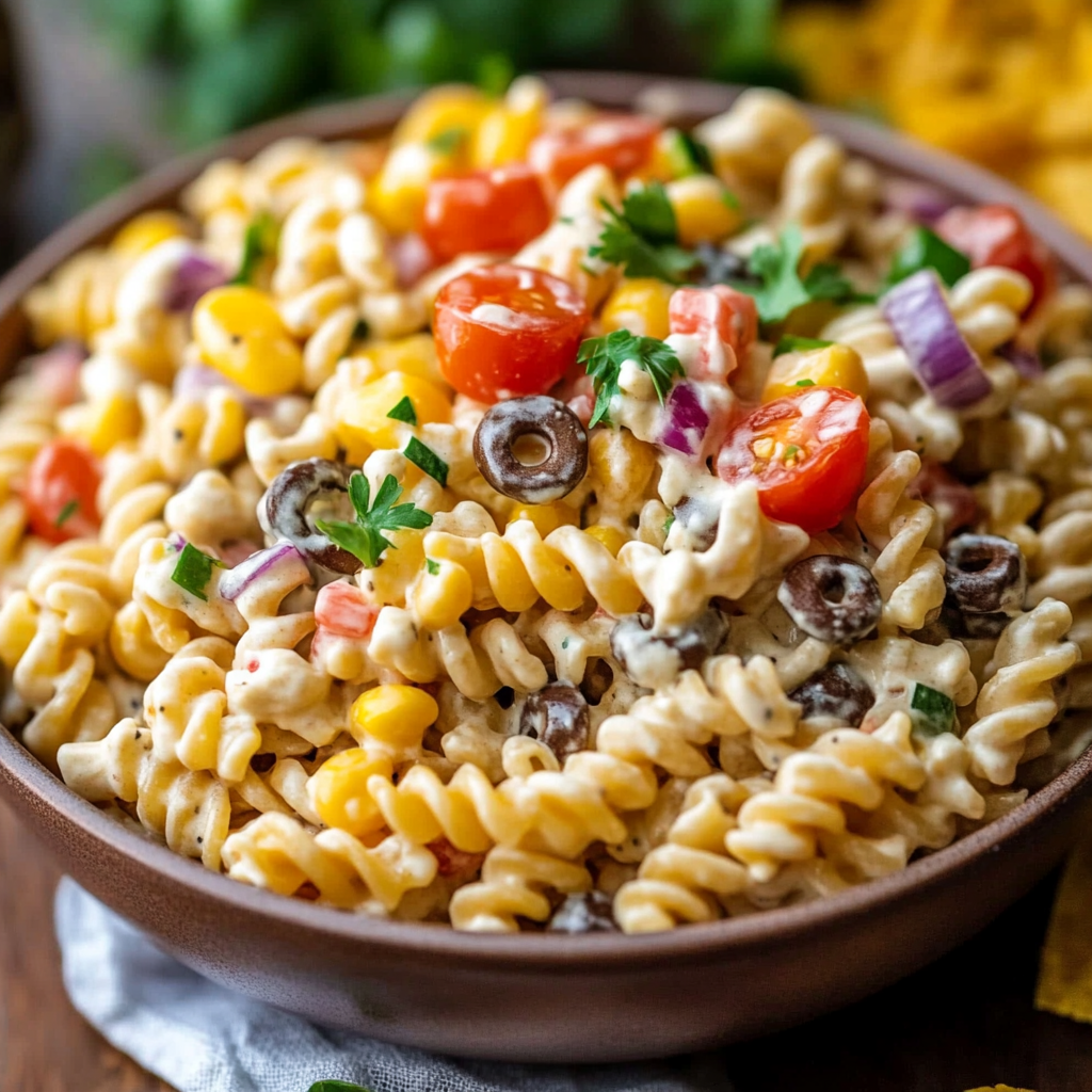 Best Creamy Ranch Taco Pasta Salad Recipe – Easy and Flavorful