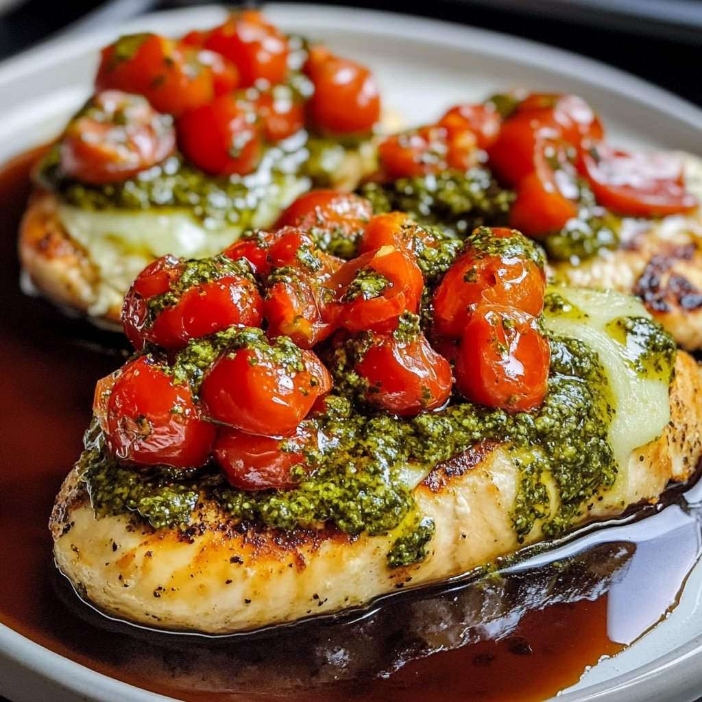 Best Pesto Bruschetta Chicken Recipe – Easy and Flavorful