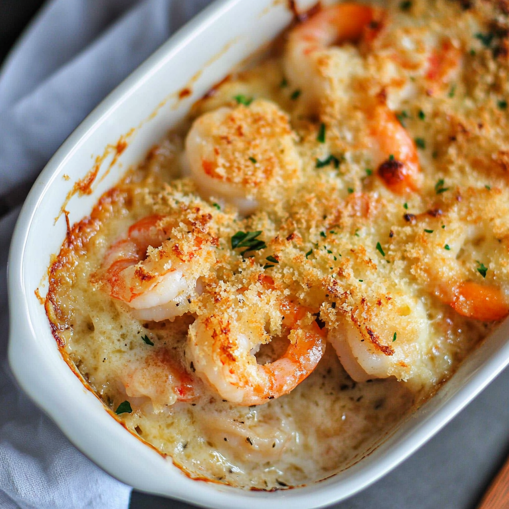 Keto Garlic Shrimp Au Gratin: A Delectable Low-Carb Treat